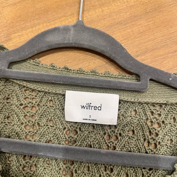 Aritzia Wilfred Olive Green Cardigan - Picture 8 of 10